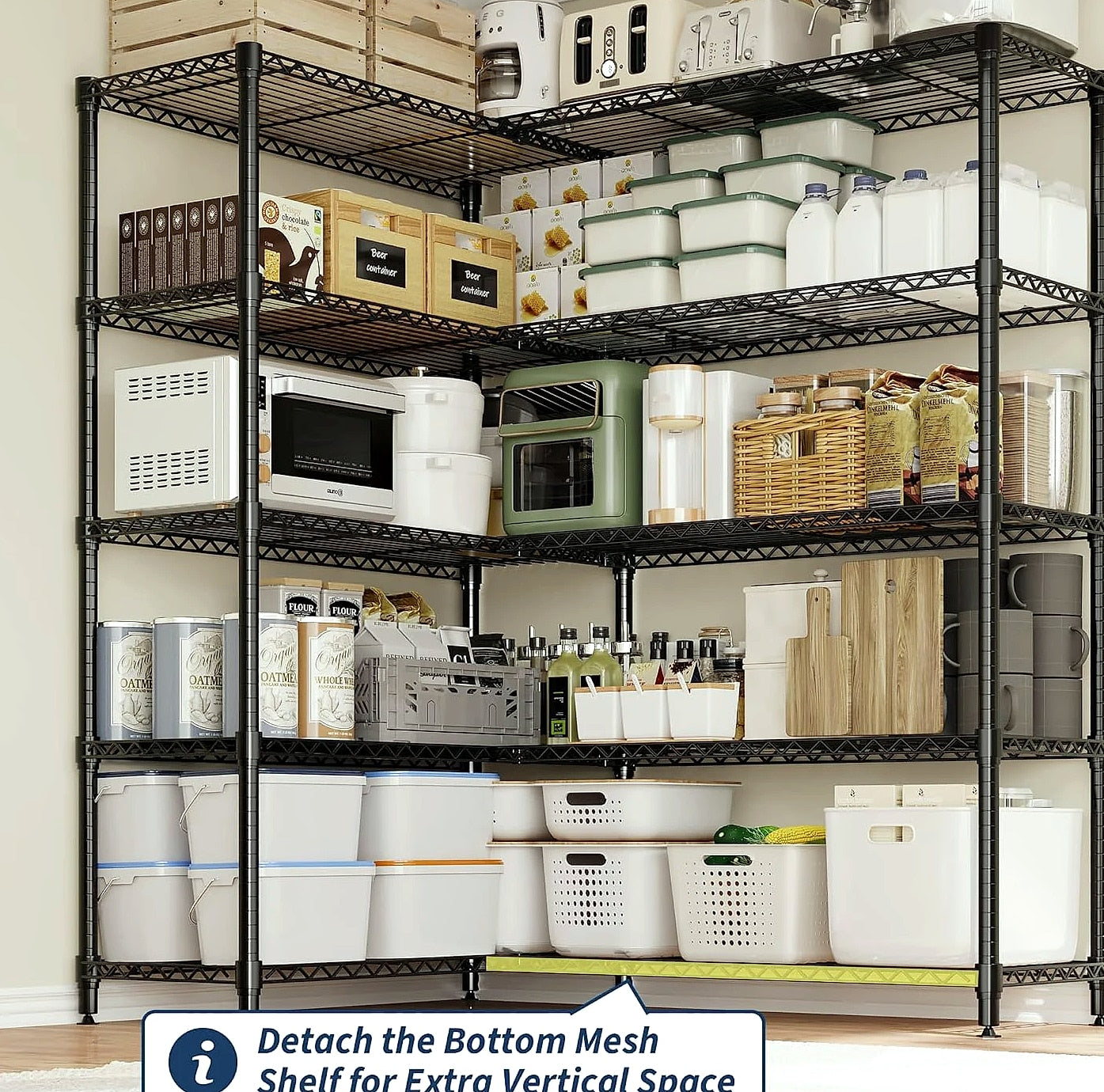 TWISTER.CK Heavy Duty Metal Shelving Unit 4/5 Tier