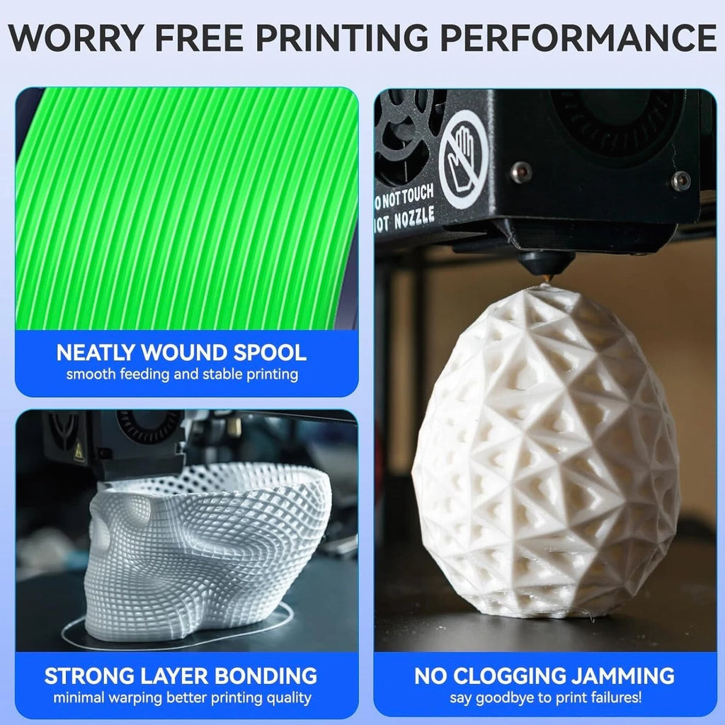 JAYO 5KG/10KG PETG Matte PLA PLA+ SILK ASA ABS 1.75mm 3D Printer Filament Lot