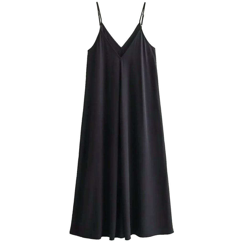 MUJER Backless Slip Maxi Dress for Summer
