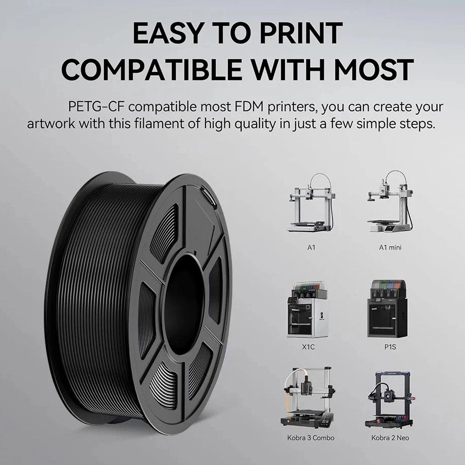 3D Printer Filament 1.75mm PETG-CF/PLA Carbon Fiber Filaments High Toughness USA