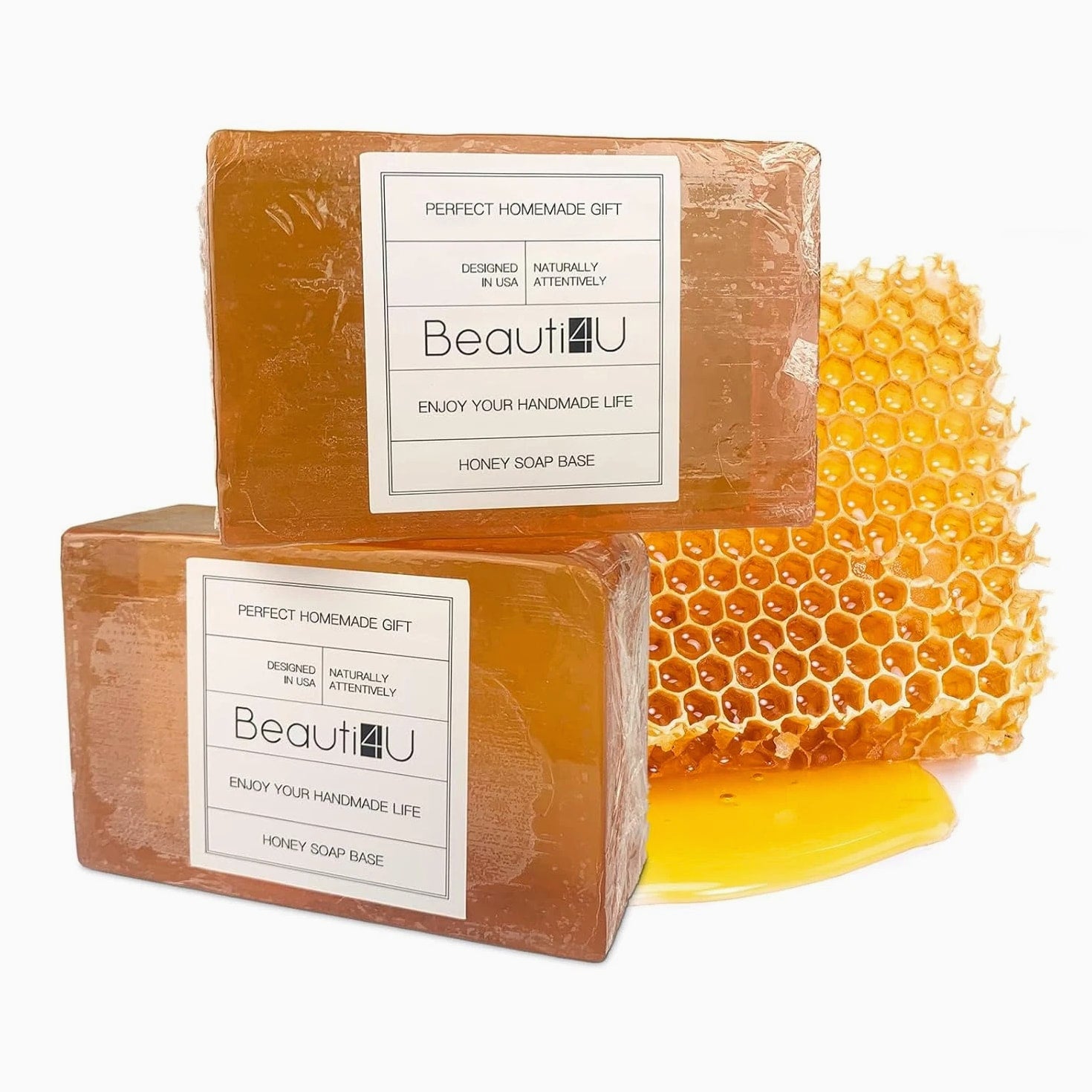 2LB Honey Soap Base - Soap Making Supplies - Melt and Pour Soap Base