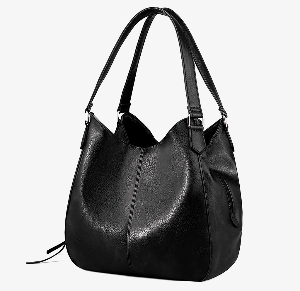 DOURR Women's Vegan Leather Shoulder Bag with Multi Compartments