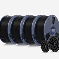 PLA+2.0 3D Printer Filament Bundle, 4KG Upgrade PLA+ Filament 1.75mm, Tougher...