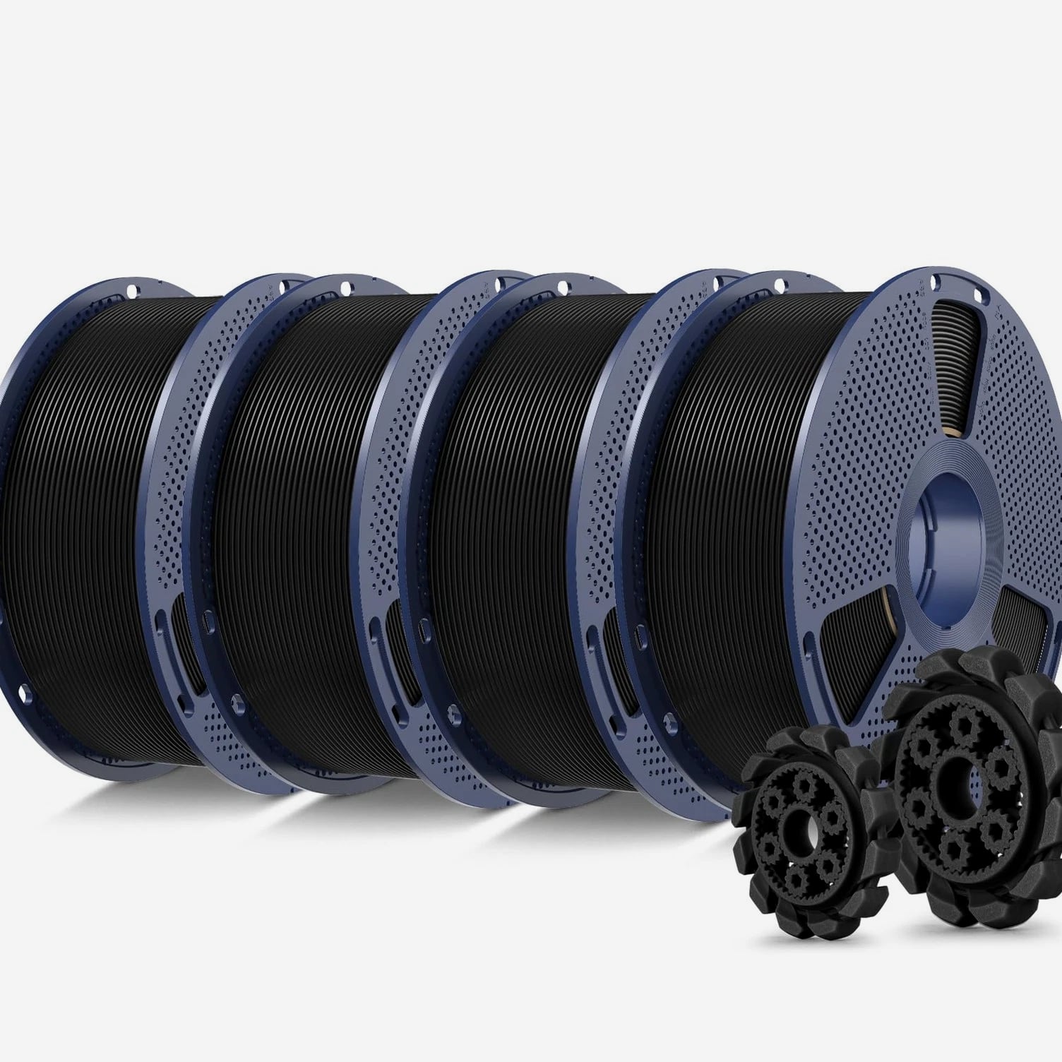 PLA+2.0 3D Printer Filament Bundle, 4KG Upgrade PLA+ Filament 1.75mm, Tougher...