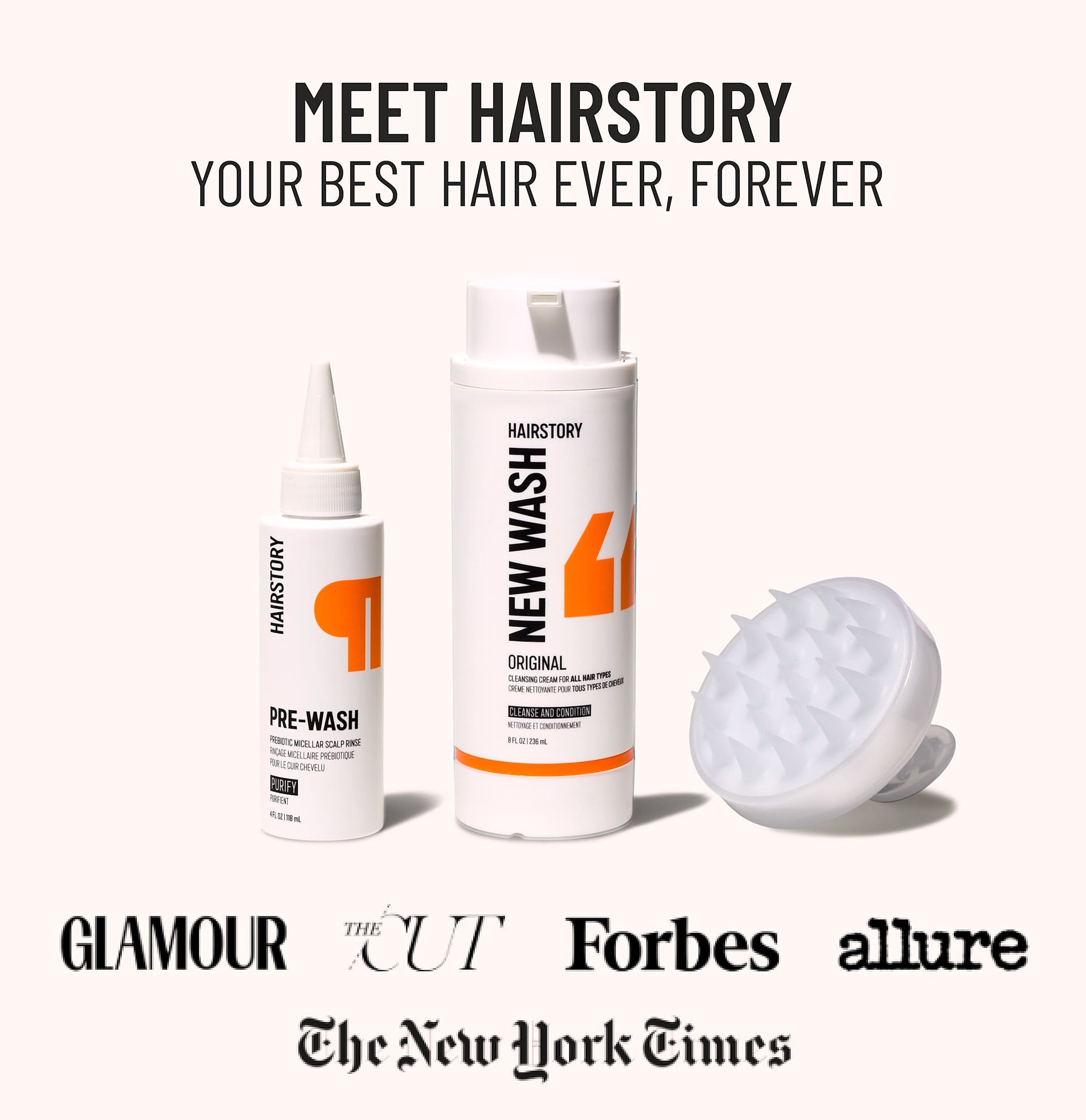 Hairstory New Wash Original and Pre-Wash Scalp Rinse Duo