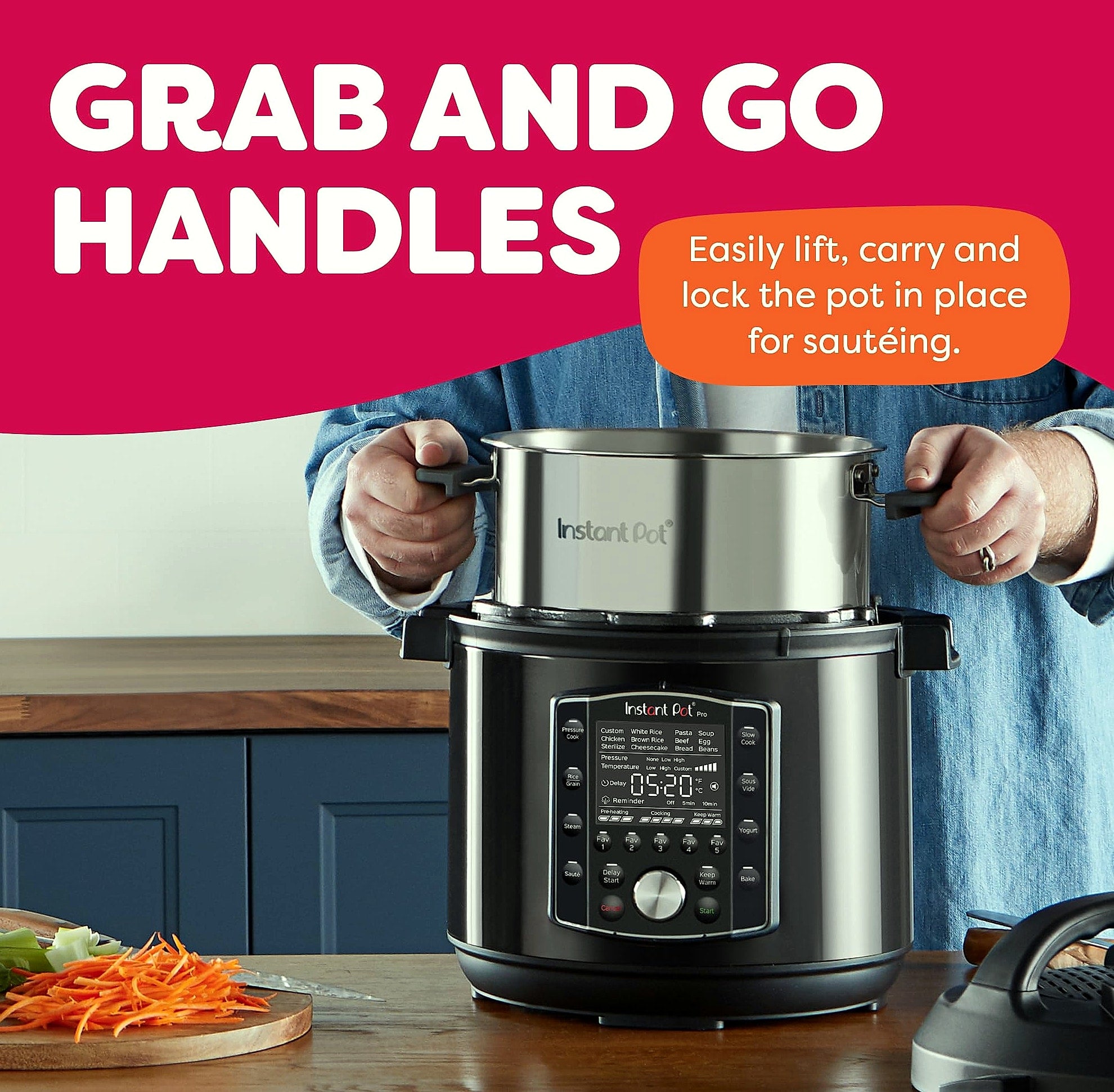 Instant Pot Pro 10-in-1 Pressure Cooker, 6 Quart