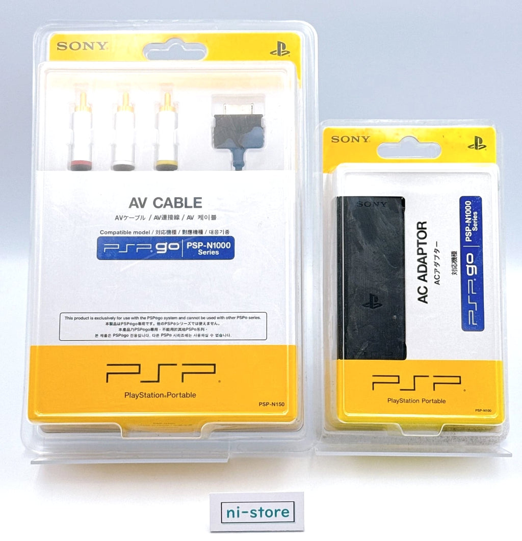 Sony PSP GO AV Cable PSP-N150 & AC Adapter PSP-N100 - New Sealed