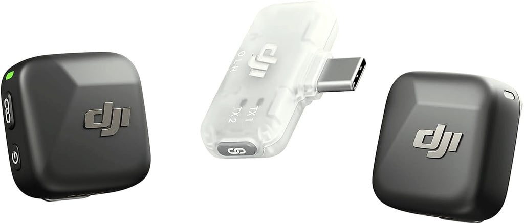 DJI Mic Mini wireless lavalier microphone system for iPhone and Android