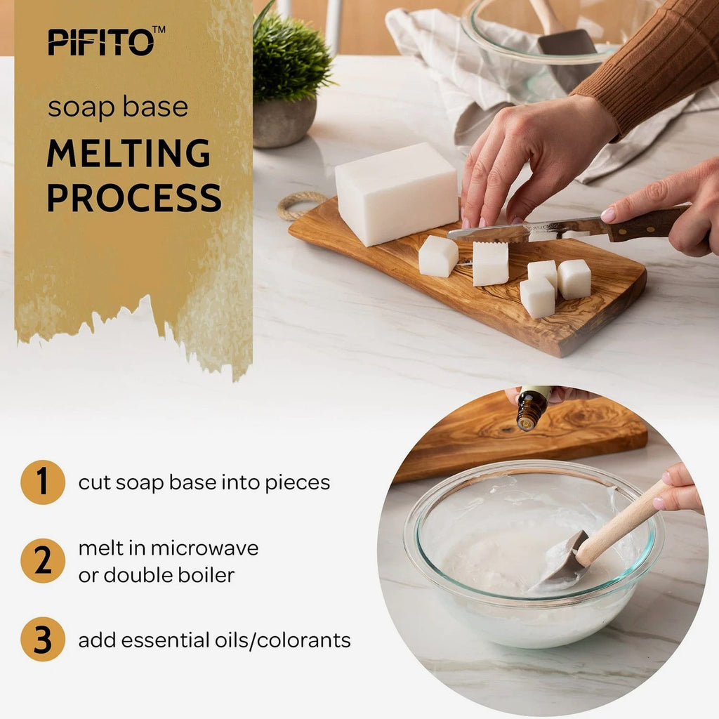 Pifito Shea Butter Melt & Pour Soap Base 80 Ounce (Pack of 1)