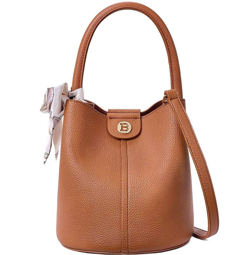 BOSTANTEN Small Crossbody Bag for Women Vegan Leather Mini Bucket