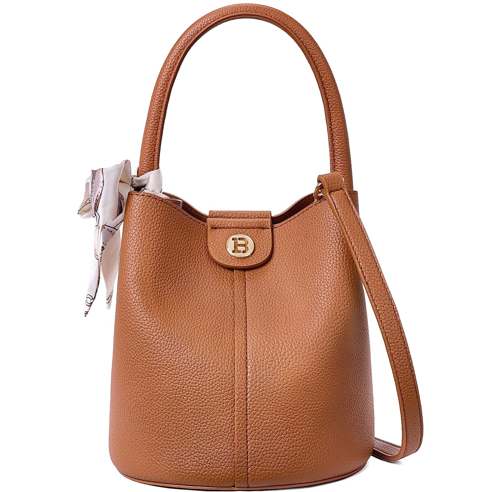 BOSTANTEN Small Crossbody Bag for Women Vegan Leather Mini Bucket