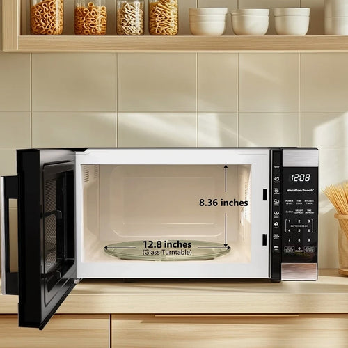 1100 Watt 1.6 Cu Ft Stainless Steel Countertop Microwave Oven Auto Sensor Cook