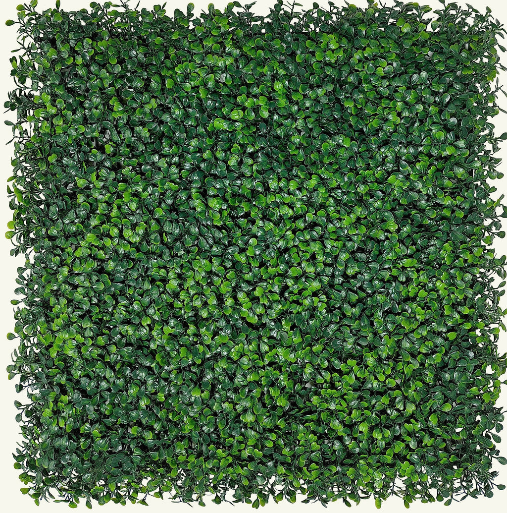 ODTORY Artificial Boxwood Panels 20x20 in, 12 Pack Green Wall