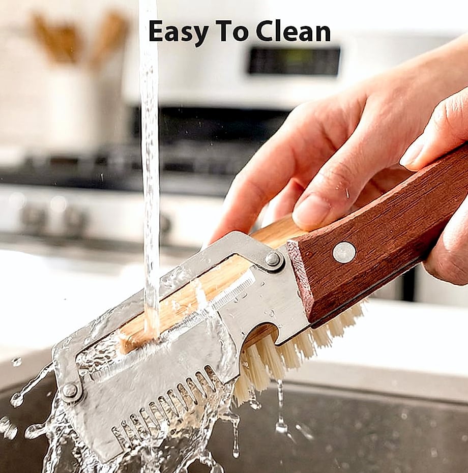 Vegetable Peeler with Wooden Handle and Bottle Opener