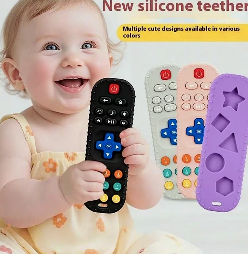Baby TV Remote Control Teething Toy for 0-12 Months