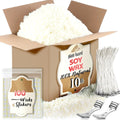 Soy Candle Wax Flakes 10lbs for Candle Making, Natural Clean Burning