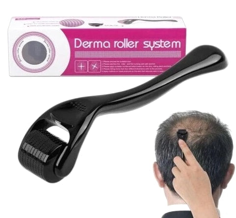 Beard Derma Roller for Hair Loss and Fast Beard Growth, Titanium Top Quality