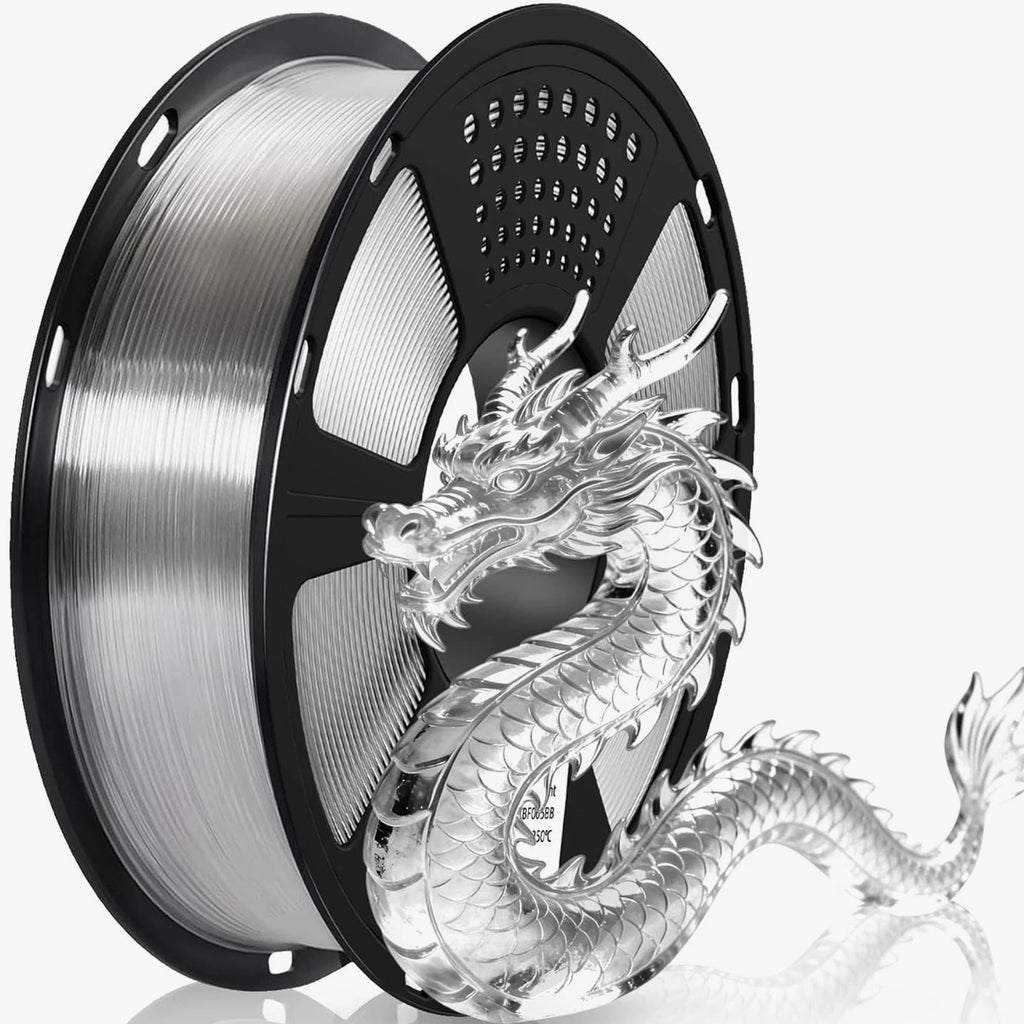 Geeetech PETG Filament 1.75mm Transparent, 1 KG (2.2lbs) Neatly Wound Spool 3D P