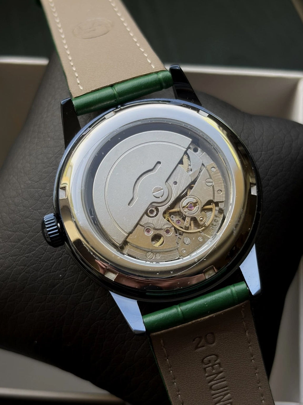 Raketa 24 Hour Polar Automatic Watch 40mm - (Green Dial - Dark Blue Case)