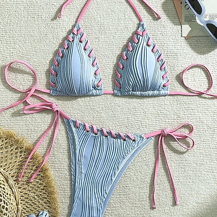 Biligoshe Women's Brazilian Bikini Set Swimwear