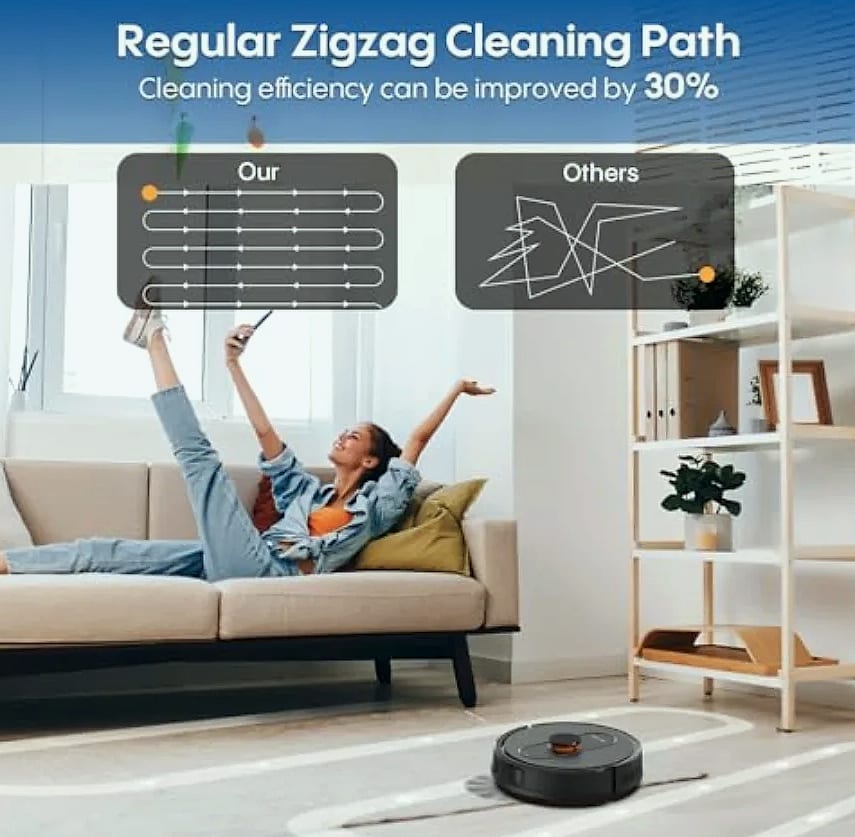 SHXI Robot Vacuum and Mop with LiDAR Mapping