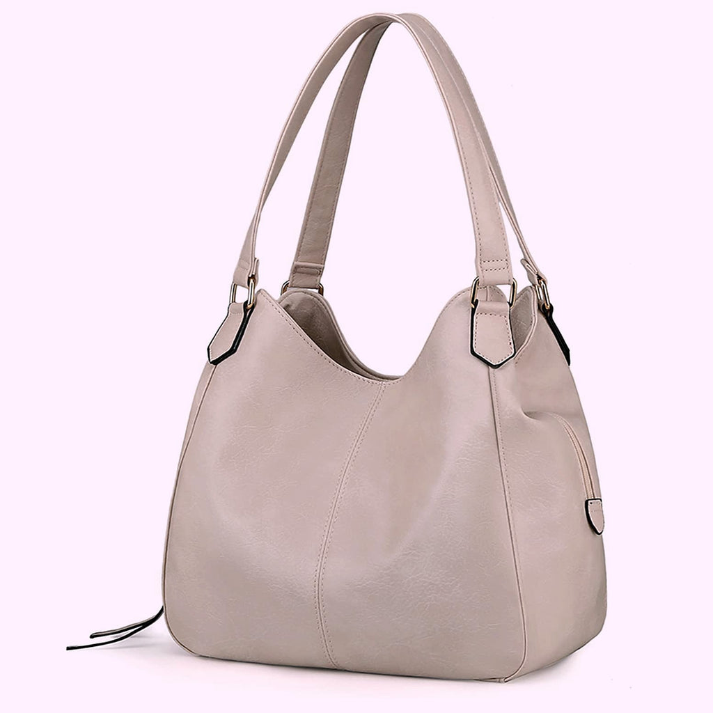DOURR Women's Vegan Leather Shoulder Bag with Multi Compartments