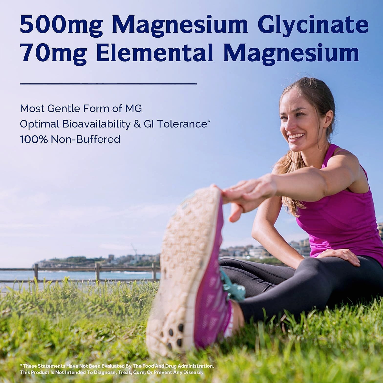 Innate Vitality Magnesium Glycinate 500mg Supplement