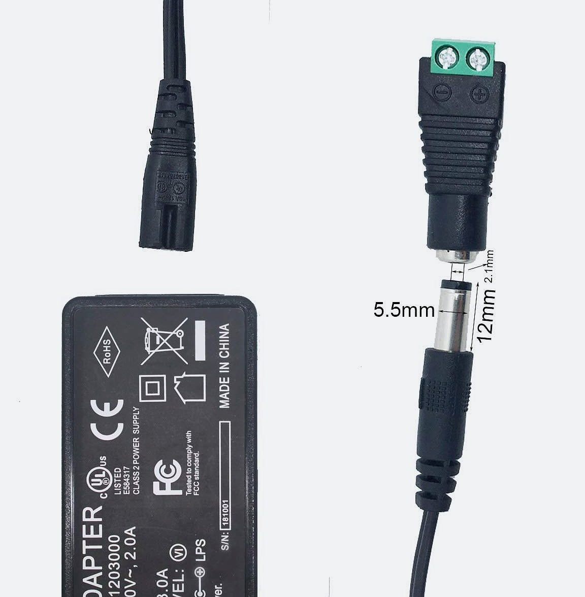 Litever 12V 3A LED Power Supply, 36W Transformer