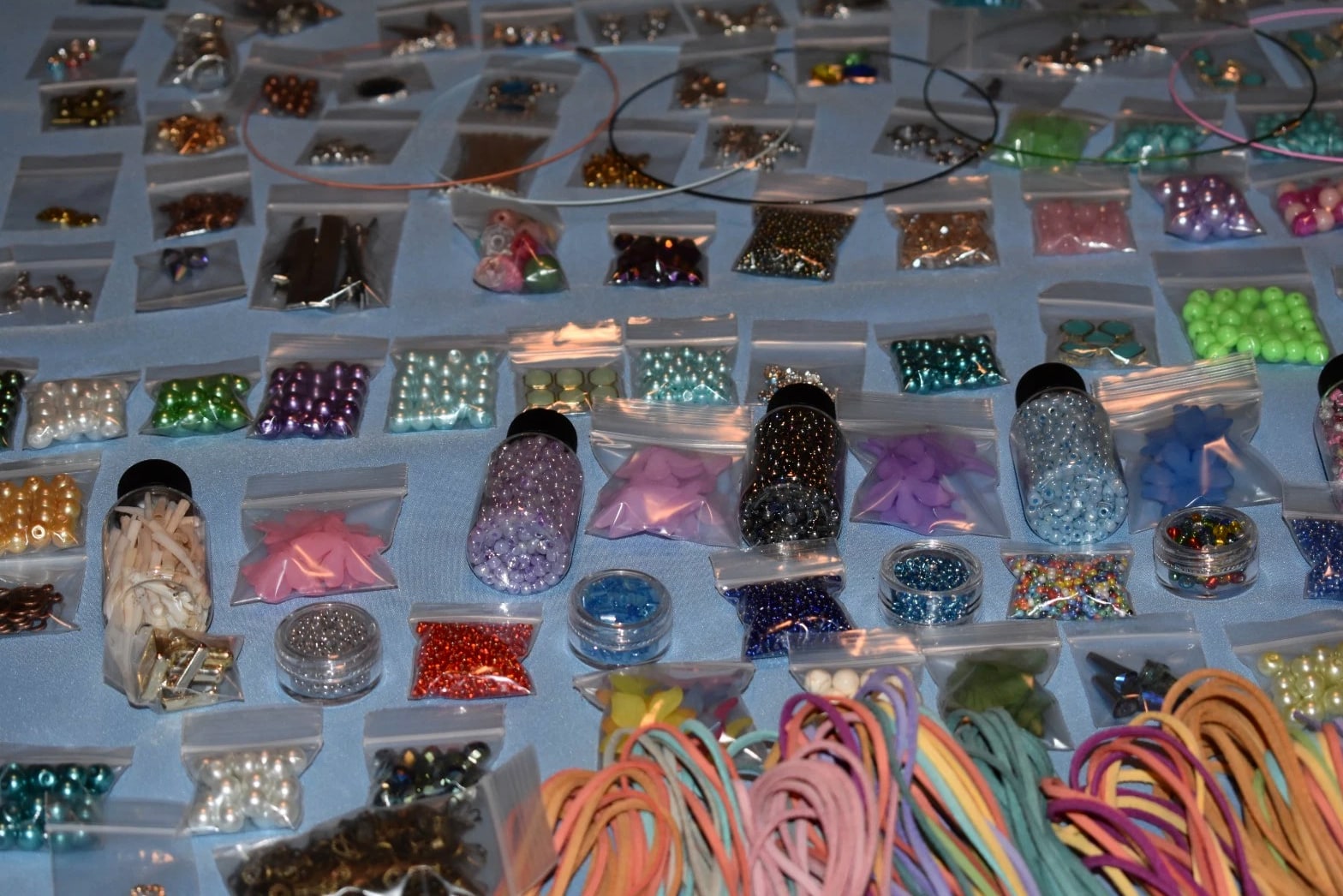 HUGE Lot Beads/Jewelry Making Supplies 50 'Bags' 100% NEW - UNIQUE LOTS! +XTRAS
