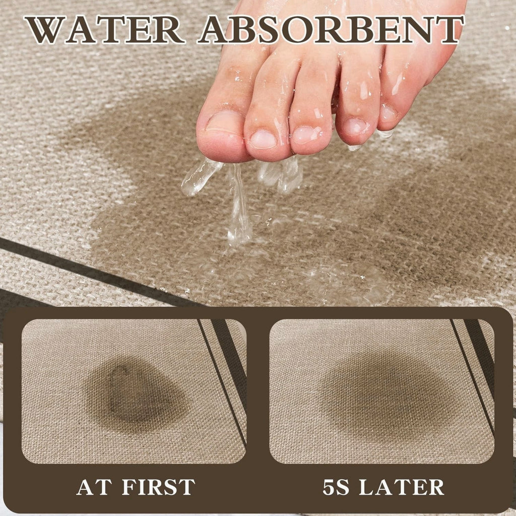 chakme Ultra Thin Non Slip Bathroom Rug 47x24 Quick Dry Absorbent Large Bath Mat