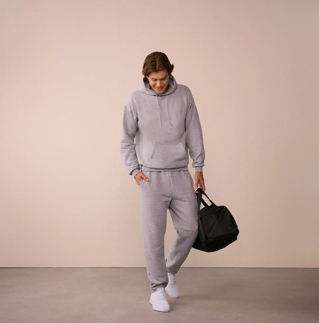 Hanes EcoSmart Men's Midweight Fleece Pullover Hoodie