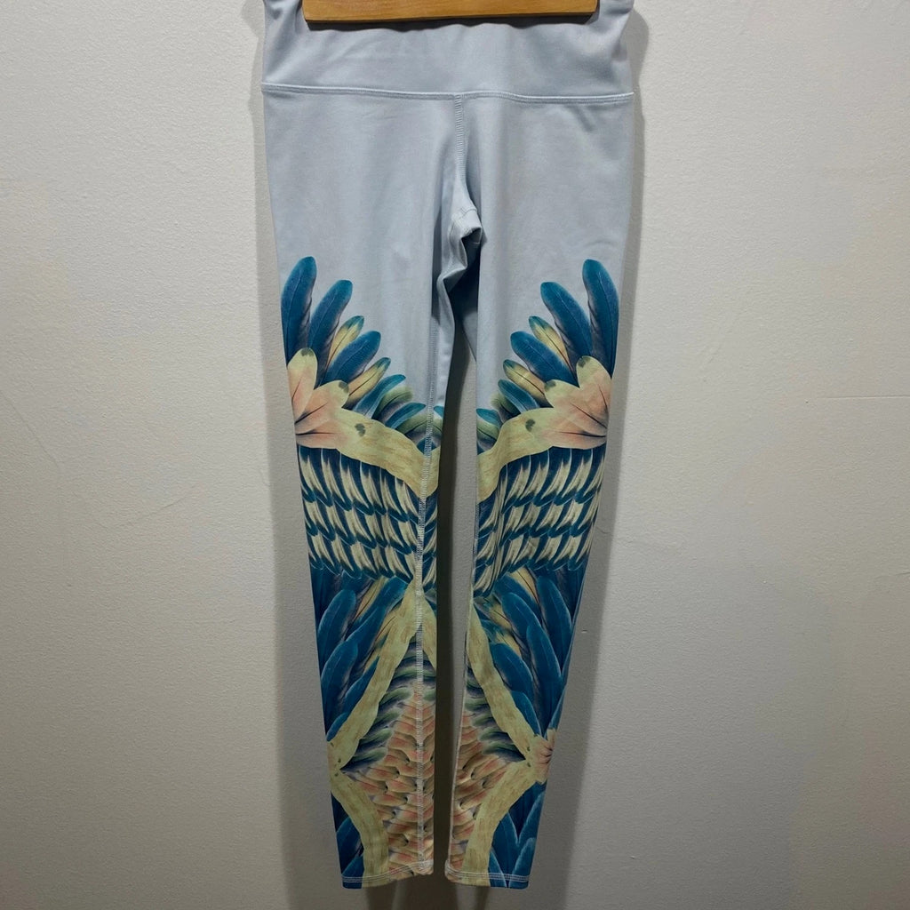 Alo Yoga Gypset Goddess Feather Wing Leggings Athletic Workout Pants Women's XS