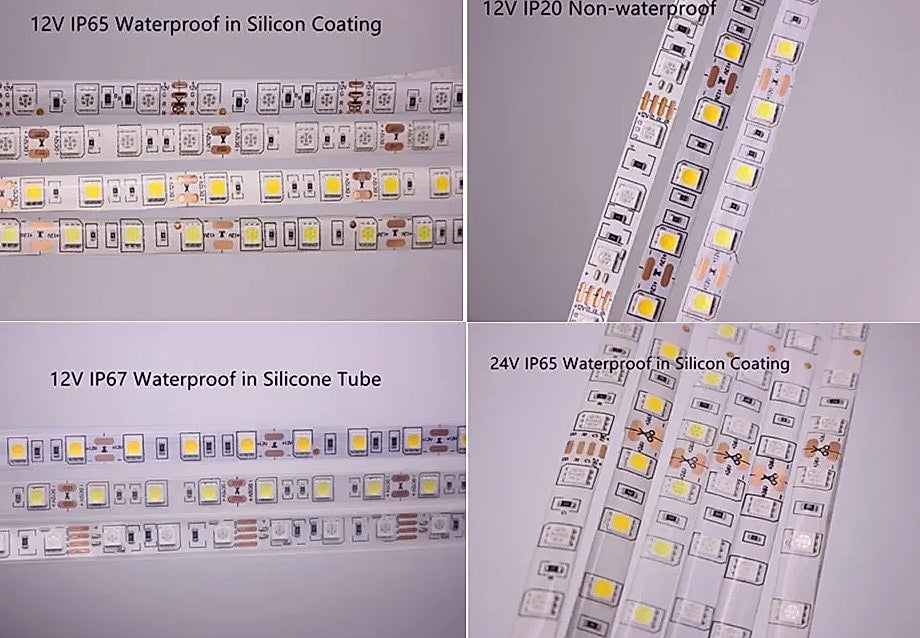 taslauk 5M 5050 SMD LED Strip RGB RGBW RGBWW 12V 24V