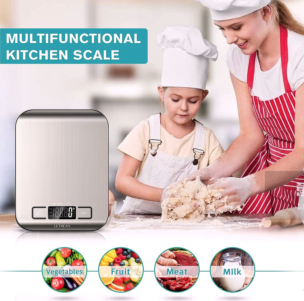Ultrean Digital Kitchen Scale, 11lb Food Scale with LCD Display
