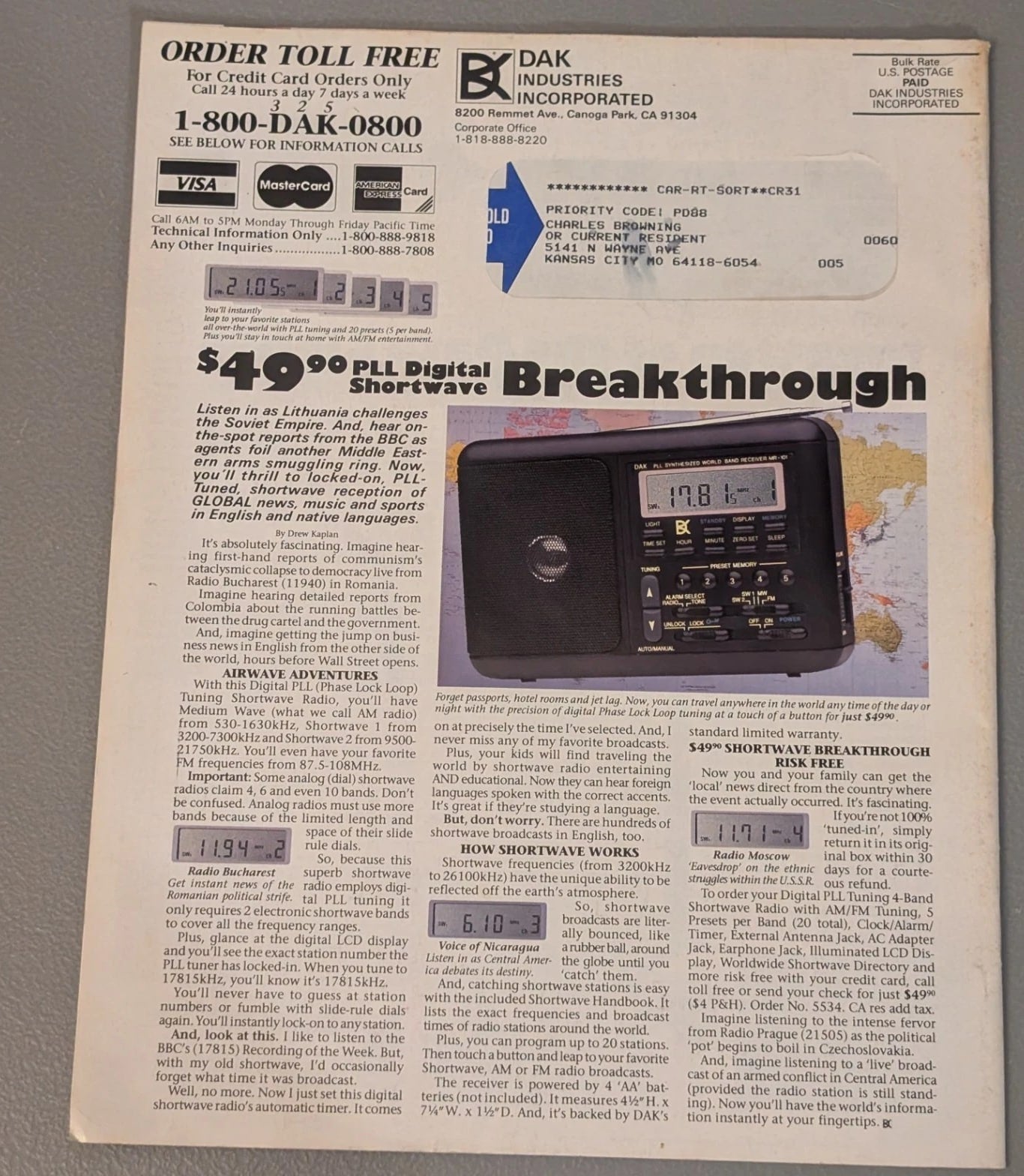 DAK Summer 1990 Catalog - Vtg 90s Ads Early 1990s Computer Electronics Gadgets