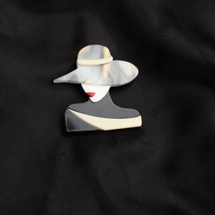 Ladies Wear Hat Acrylic Brooch brooch Women Fashion Clothing Accessories