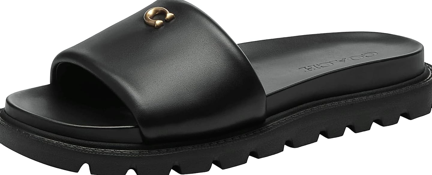 Coach Women's Brynn Suede Sandals with Shearling Lining