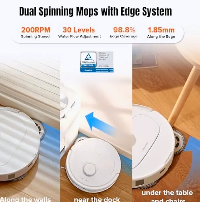 Qrevo MaxV Robot Vacuum and Mop with FlexiArm Design