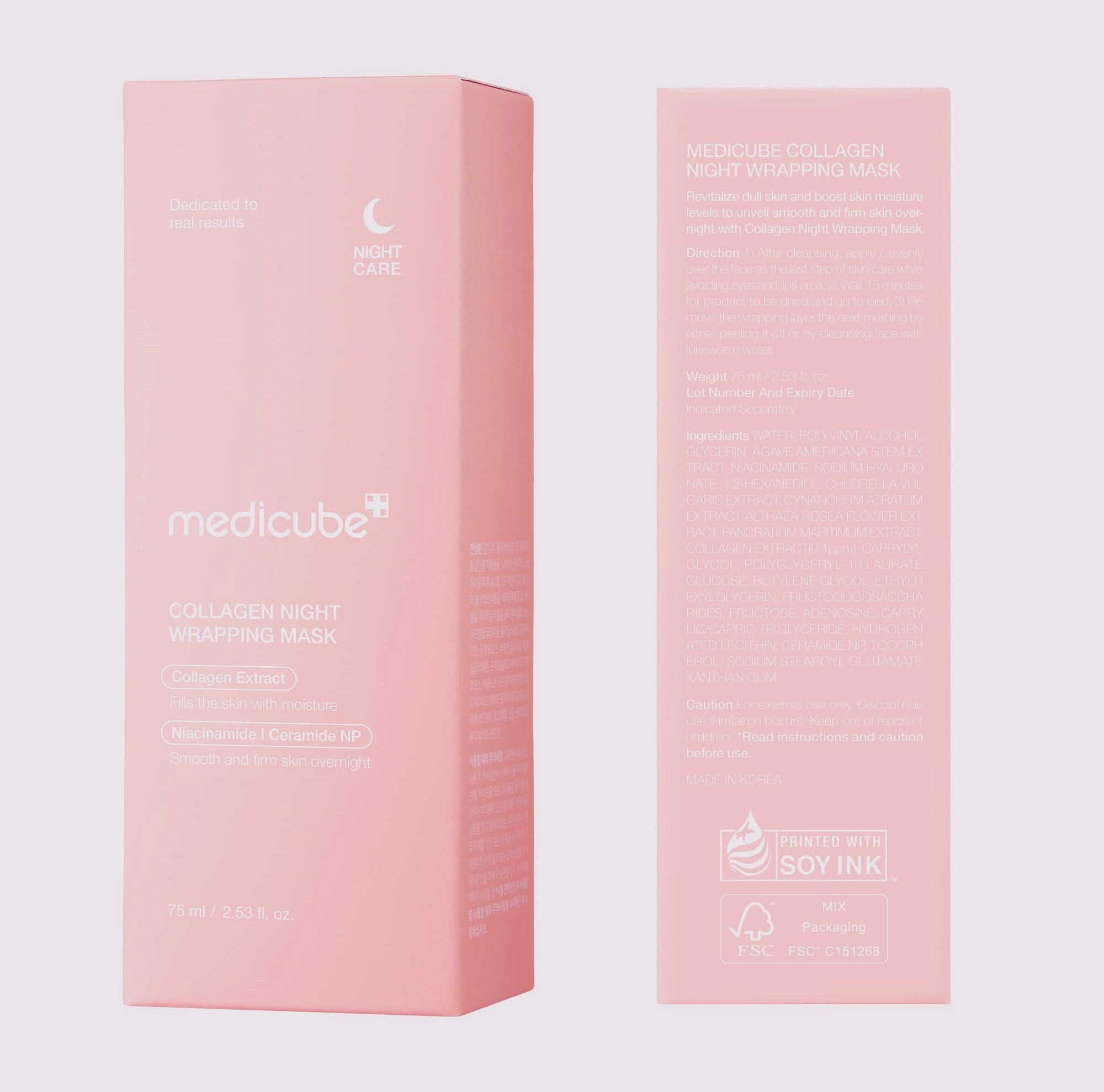 medicube Wrapping Mask Collagen Overnight Peel Off Facial
