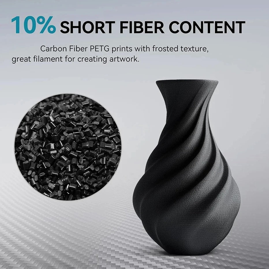3D Printer Filament 1.75mm PETG-CF/PLA Carbon Fiber Filaments High Toughness USA