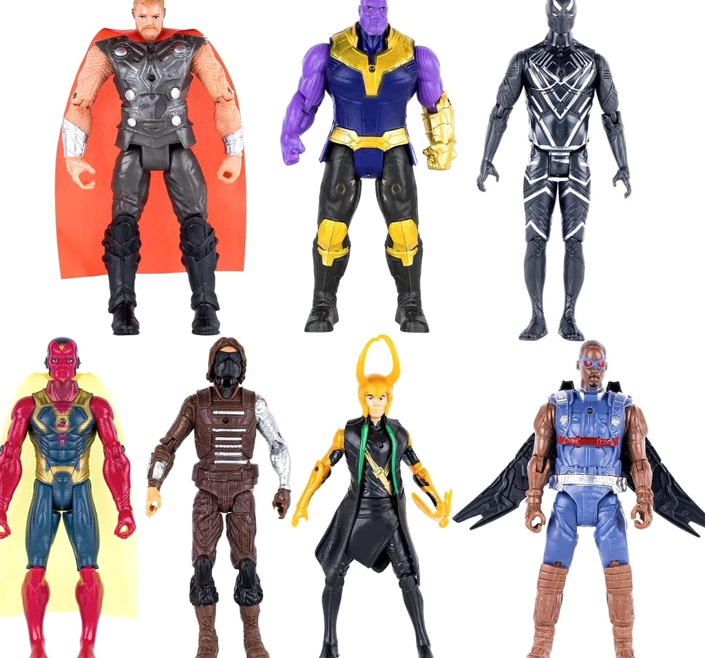 MUKSSE 14 pcs Big Set Superhero Action Figures – Collectible Models 6.5-inche...