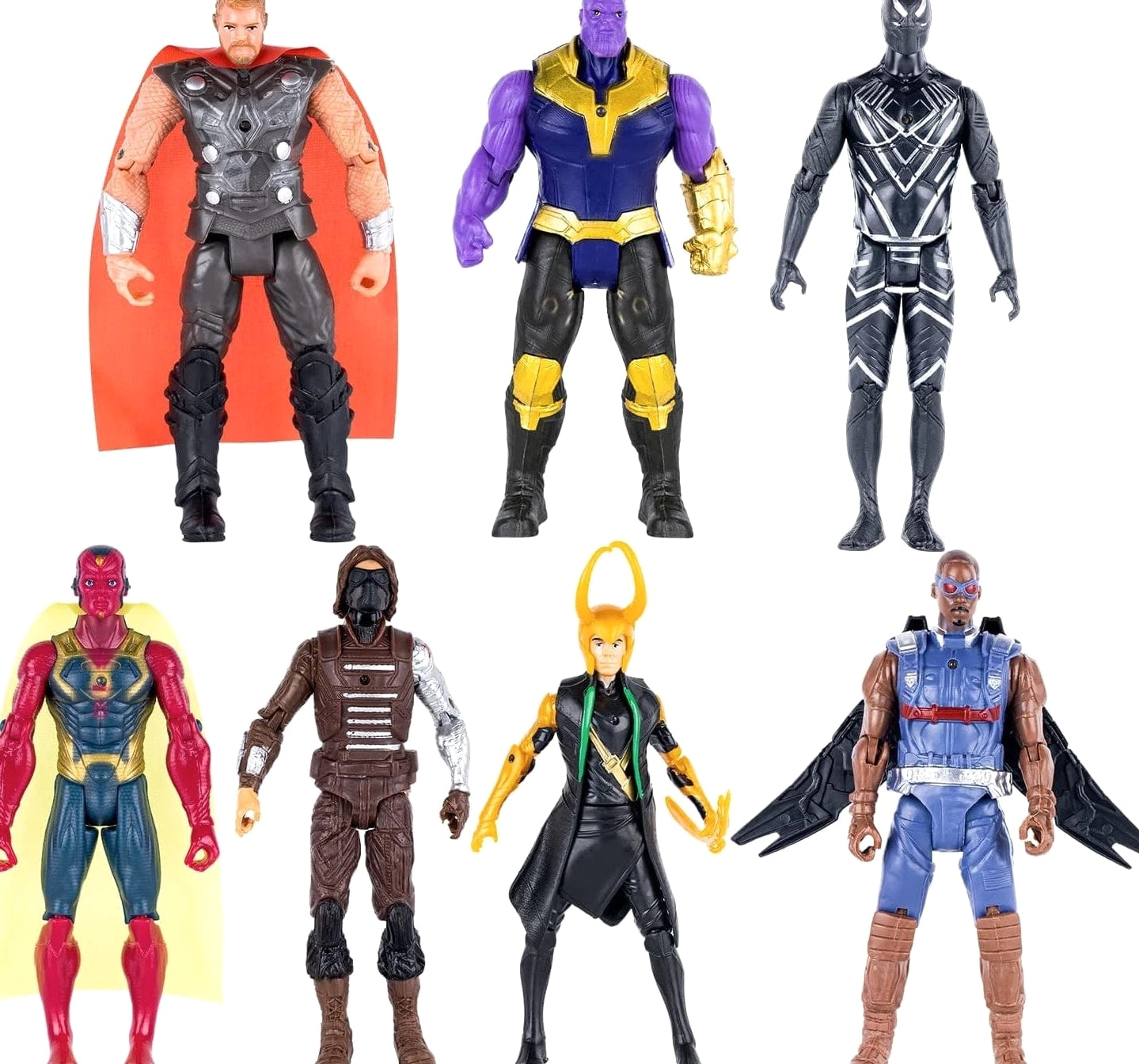 MUKSSE 14 pcs Big Set Superhero Action Figures – Collectible Models 6.5-inche...