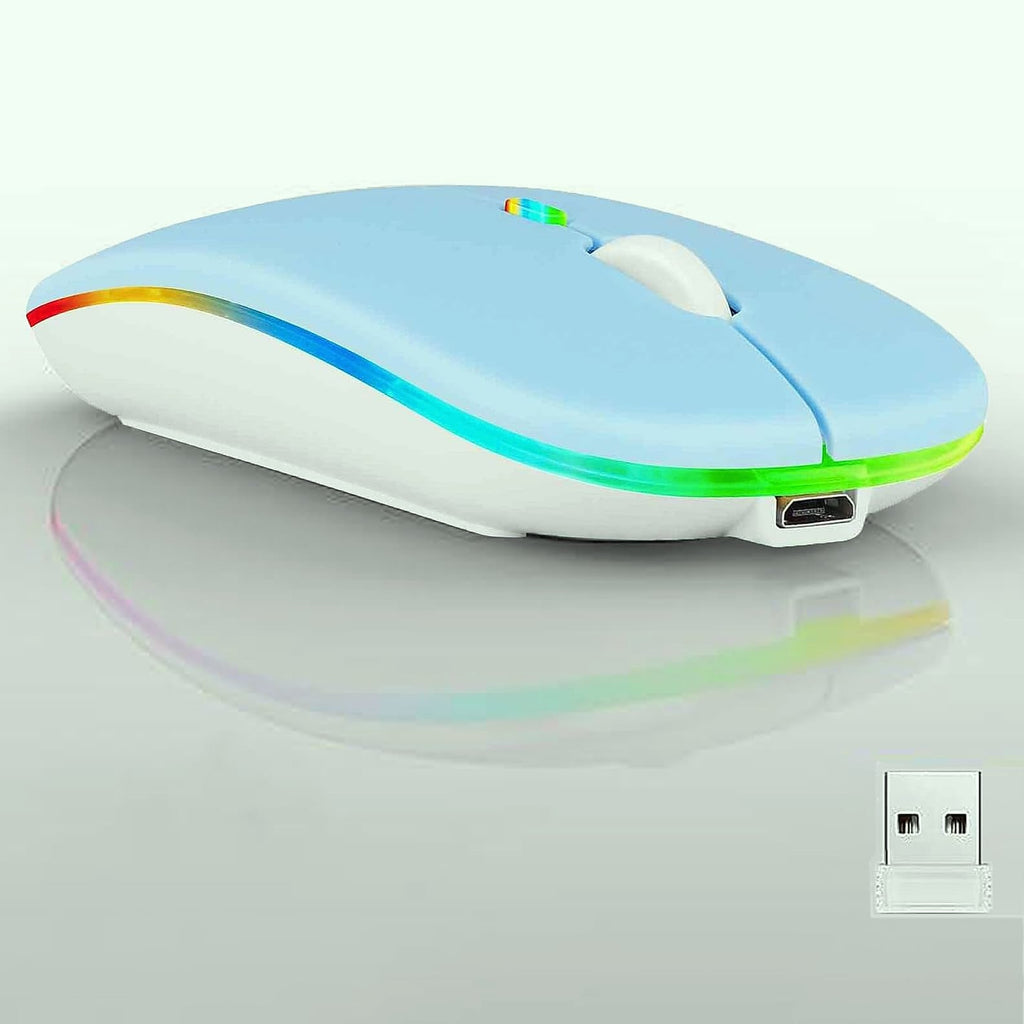 Guiheng Wireless Bluetooth Mouse, Dual Mode Rechargeable
