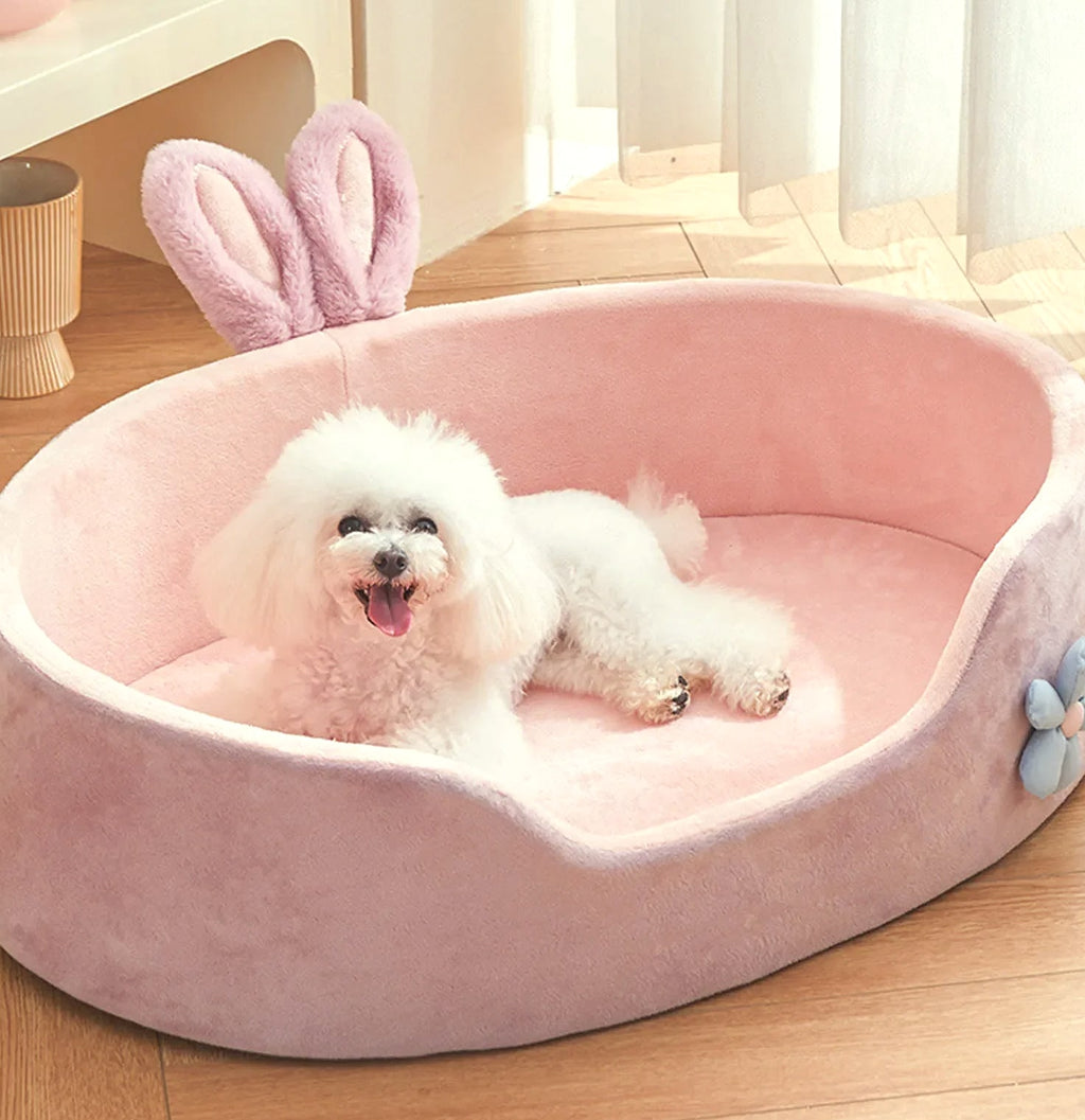 Soft Detachable Pet Bed for Dogs and Cats, Washable