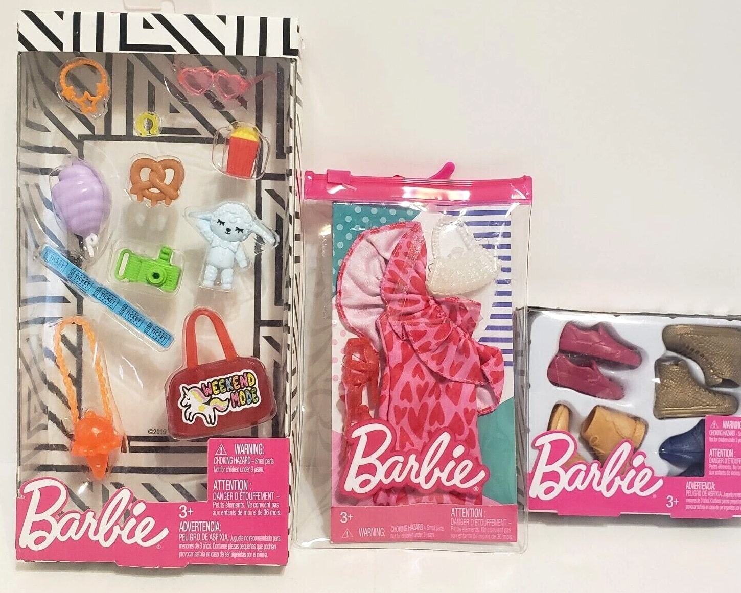 Barbie & ken Fashions Pack clothes or accessories "Sold in sets" "You Pick" NEW