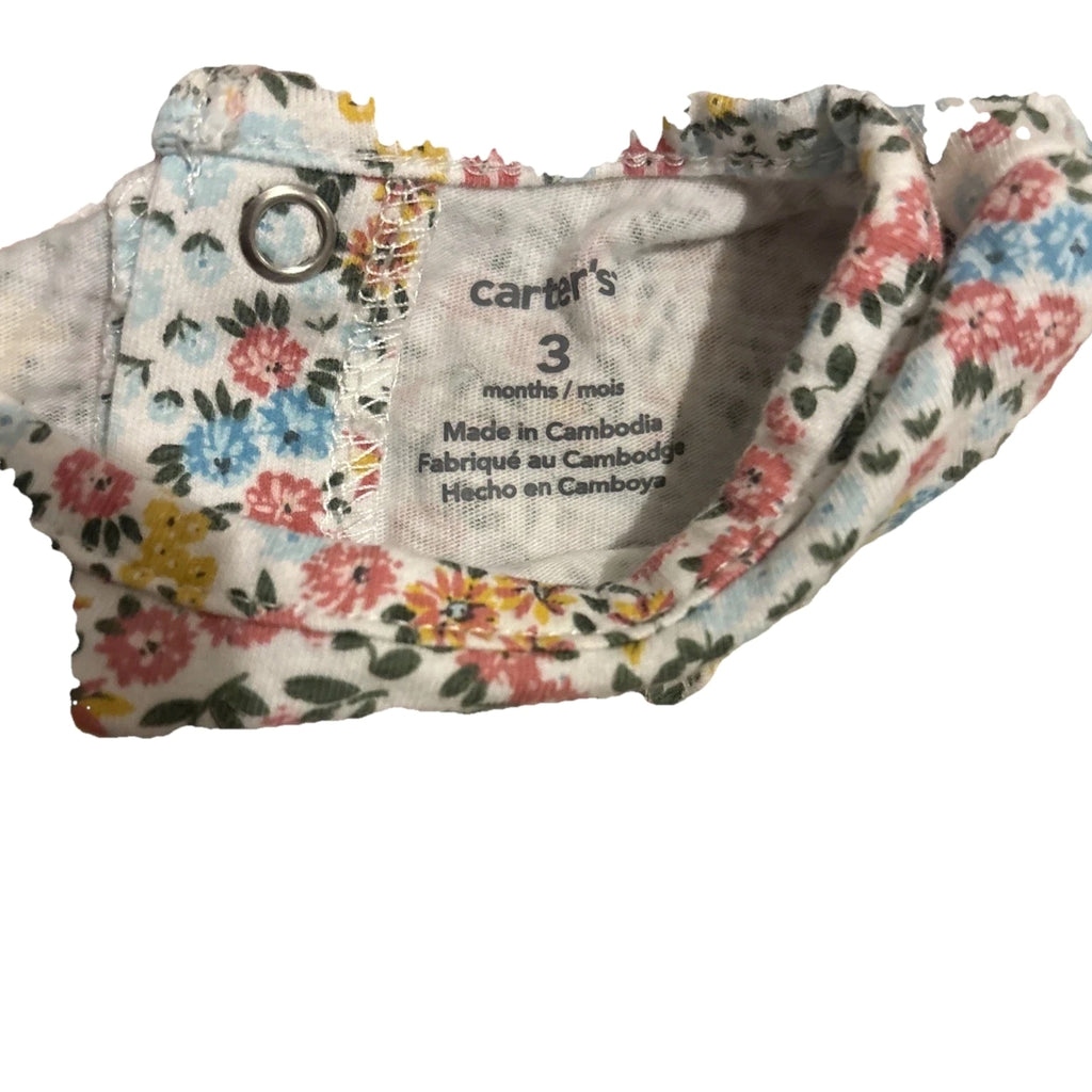 Carter’s Infant Baby’s Girl Bundle Clothing 3 Months Floral And Solid Prints