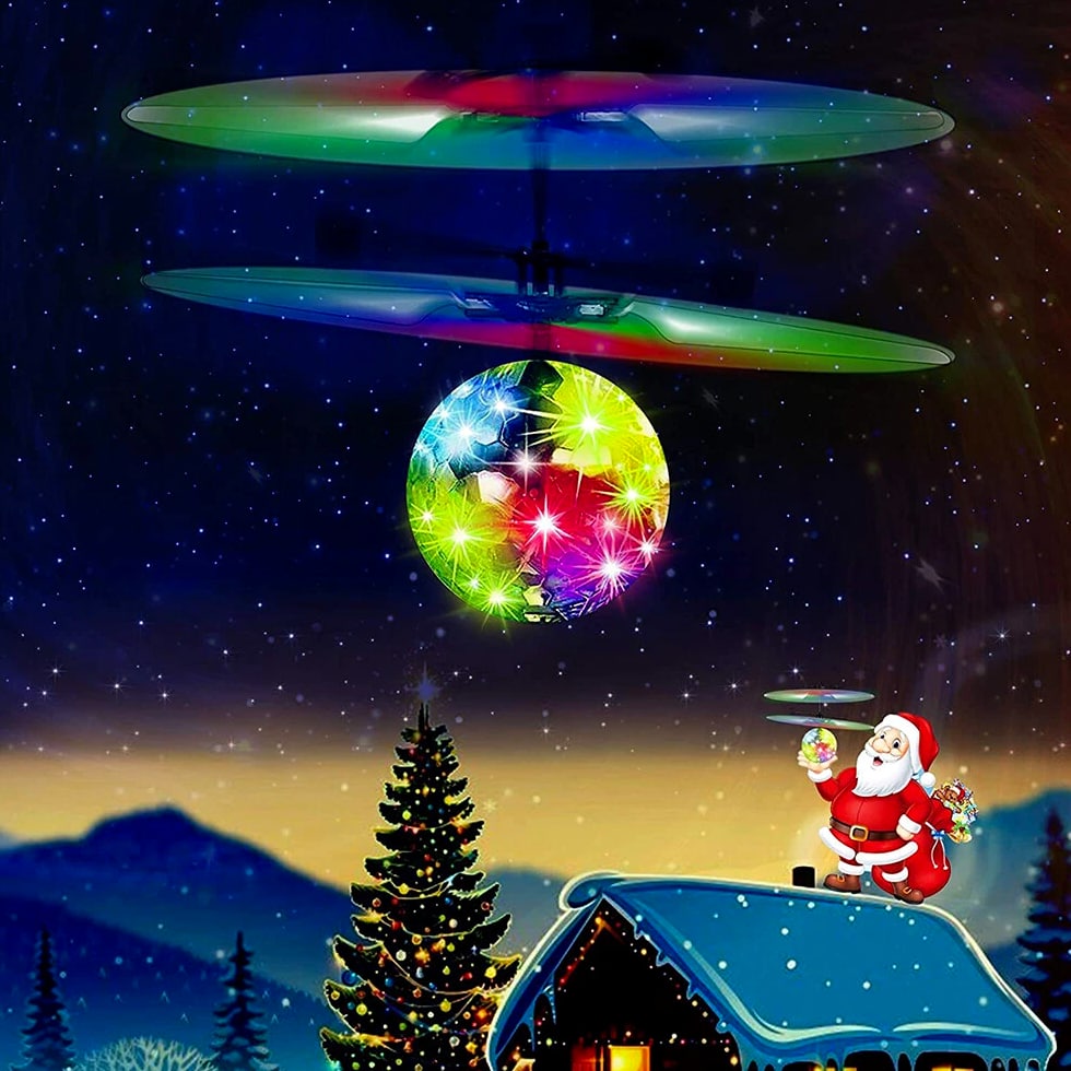 Toys for Boys Flying Ball LED 3 4 5 6 7 8 9 10 11 Year Old Kids Birthday Gifts