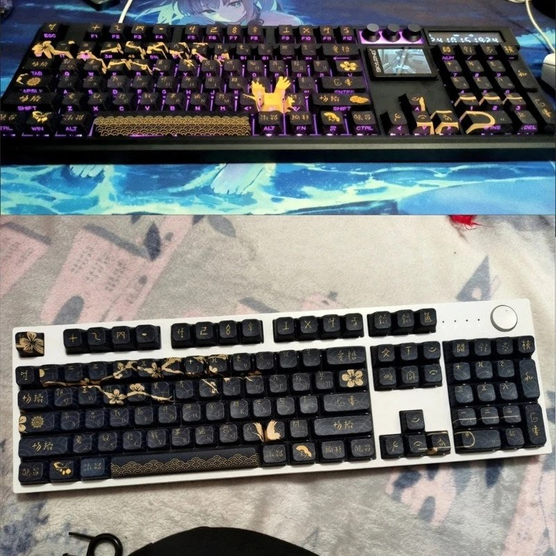 Mechanical Keyboards Keycaps 108Keys Dawns Theme PBT Original Profile Keycaps