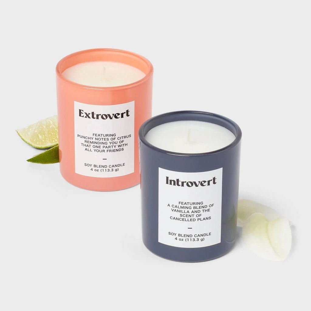 2pk Introvert Extrovert Jar Candle Set 4oz Citrus Vanilla Room Essentials