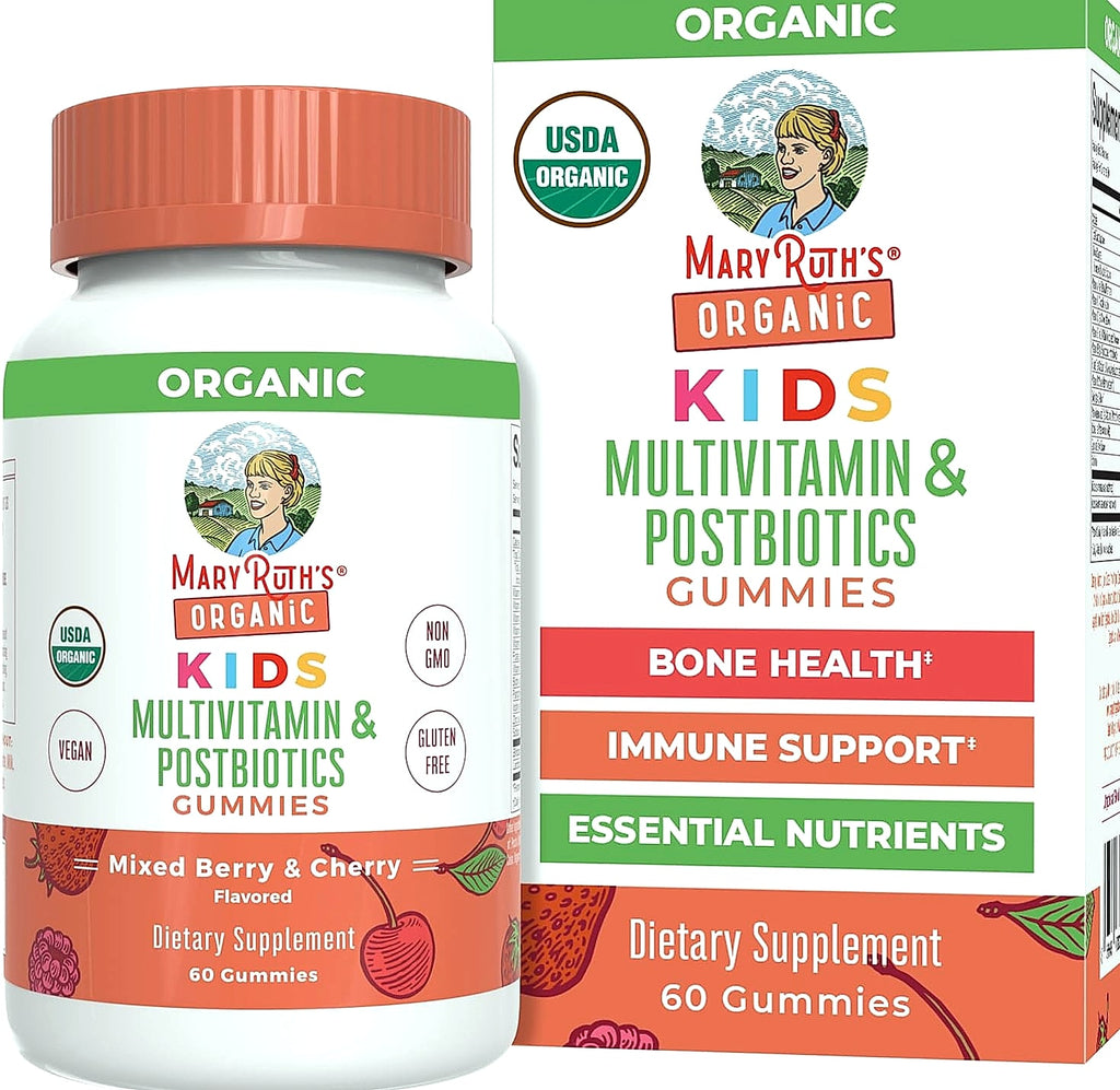 MARYRUTH'S Kids Multivitamin Gummies with Probiotics